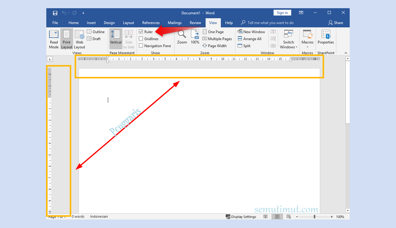 Cara Tampilkan Ruler pada Microsoft Word, Gampang Banget!